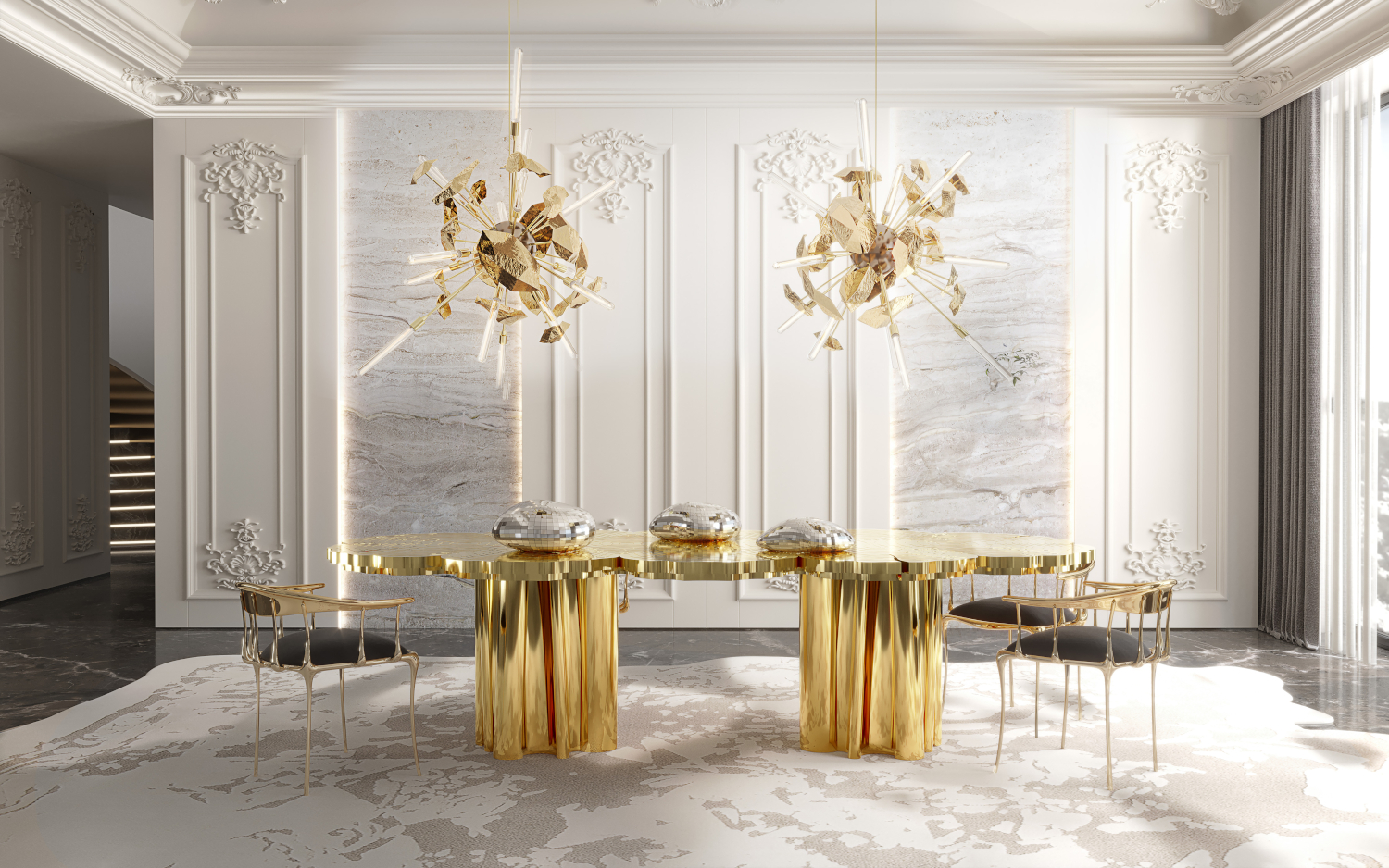 Fortuna Patina Luxury Dining Table