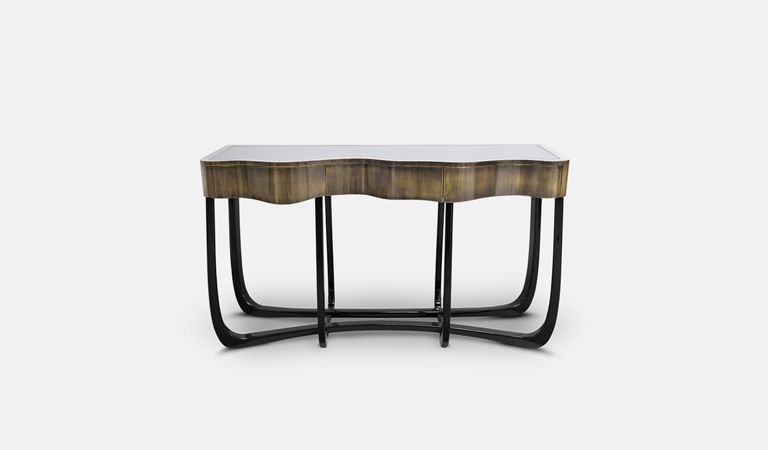 Sinuous Patina Contemporary Console