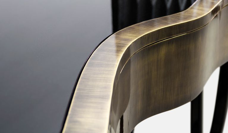 Sinuous Patina Contemporary Console