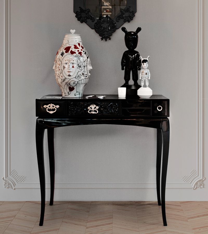 Soho Black Eclectic Console