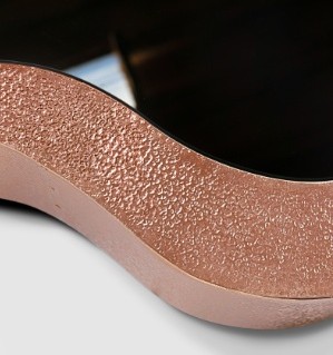 wave hammered copper