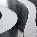 wave hammered stainless steel