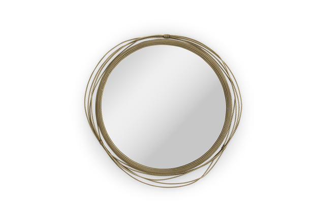 metallic rope mirror