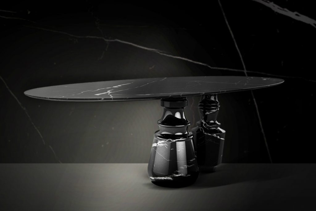 Contemporary Marble Dining Tables For An Imposing Dining Room Design