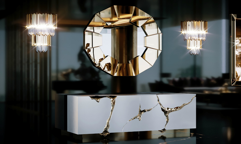 Gold & Black Details In This Unique Interior Design By Celia Sawyer