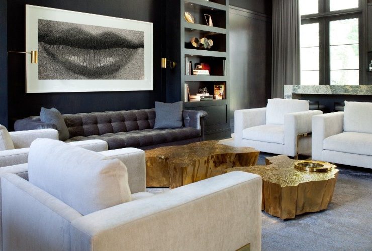 A Gold And Silver Interior Design Project By Jessica Gersten ft