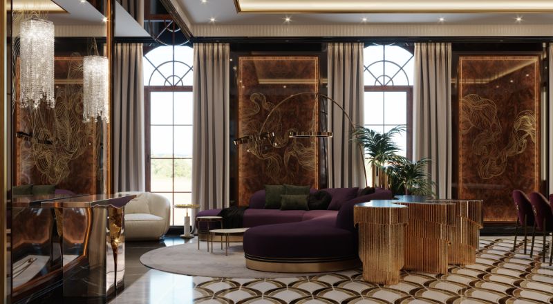 Elena Krylova Designs An Opulent And Glamorous Moscow Mansion