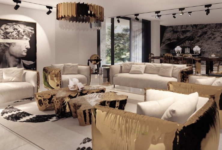 Get The Look Of A $15 Million Island Mansion's Living Room Design ft