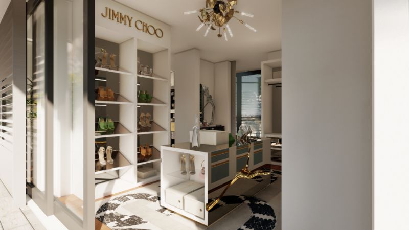 Walk-In Closets Of Your Dreams: Intimate and Elegant Spaces For You walk-in closets Walk-In Closets Of Your Dreams: Intimate and Elegant Spaces For You Tailored For You Boca do Lobo And Jimmy Choos Luxury Walk In Closet 1