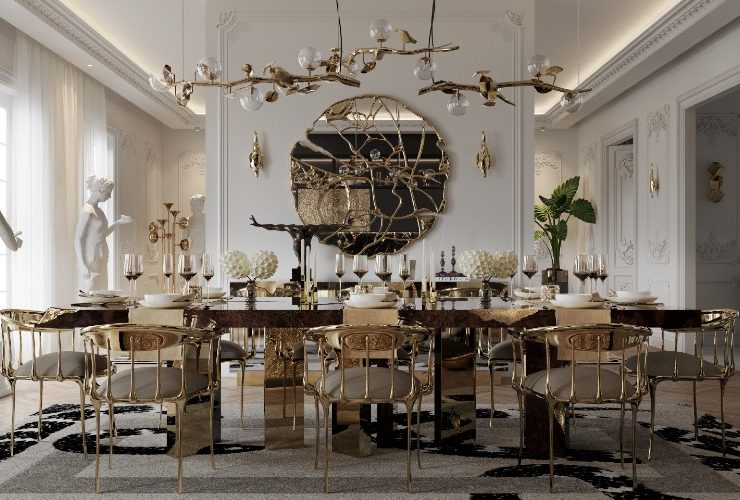 Get The Look Of This Luxury Dining Room Inside Parisian Penthouse ft