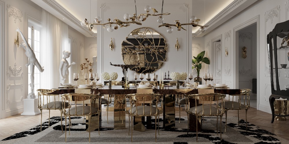 Get The Look Of This Luxury Dining Room Inside Parisian Penthouse ft