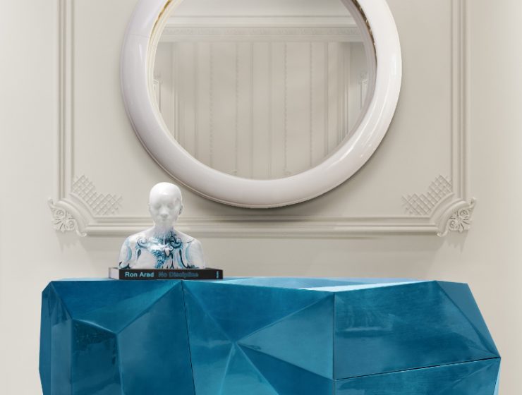 contemporary design-diamond blue sideboard