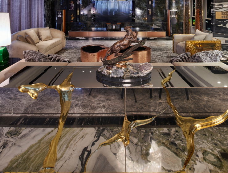 An Extravagant And Luxury Penthouse In Taiwan by Edicom Corp