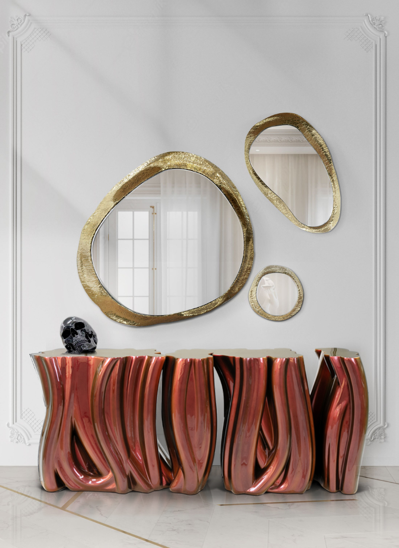 Monochrome Modern Console: A Demonstration Of Imagination And Bold Design