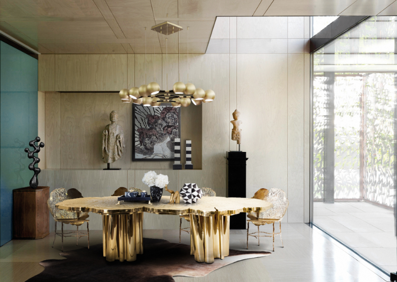luxury dining room with luxury furniture