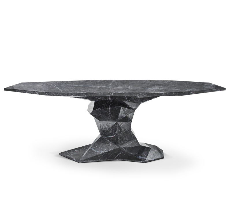 bonsai faux marble dining table by boca do lobo