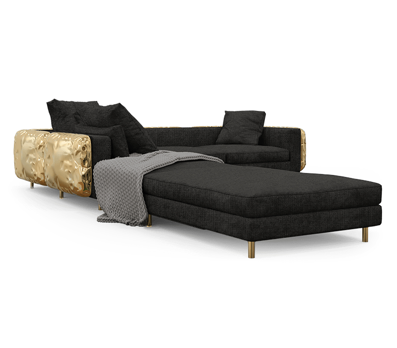 imperfectio black modular sofa