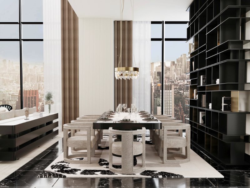 A New Yorker "Empire" Penthouse With Luxury Interiors