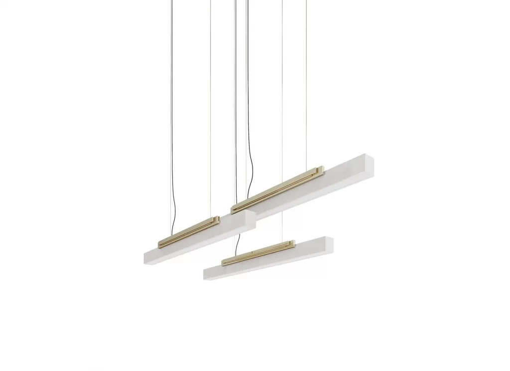 luxury golden and white suspension lamp  for your dining room