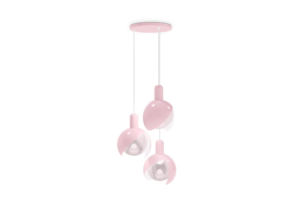 luxury kid's pink suspension lamp