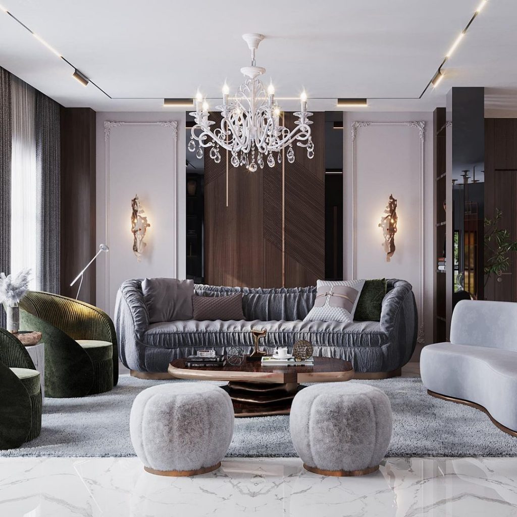K.A. Interior Design: Majestic Interiors With Exclusive Furniture Designs