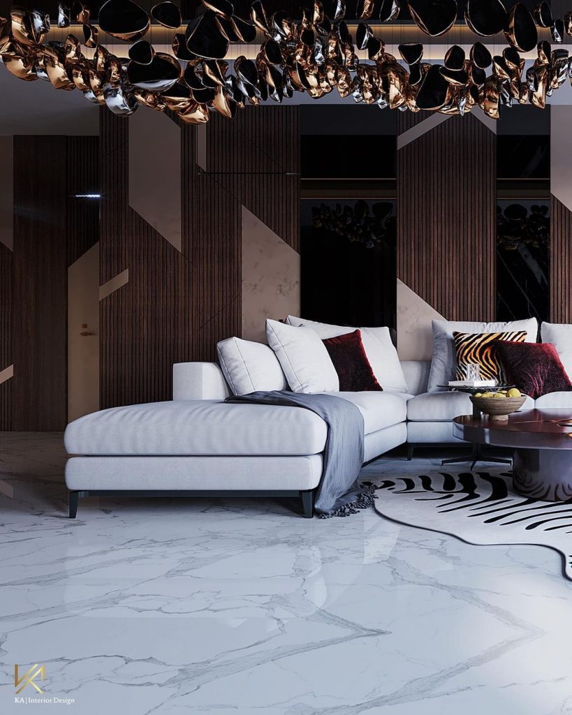 K.A. Interior Design: Majestic Interiors With Exclusive Furniture Designs