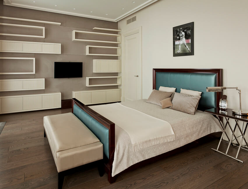 A Contemporary Interior With An Art Moderne Twist- master bedroom