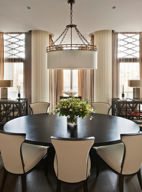 A Contemporary Interior With An Art Moderne Twist- dining room