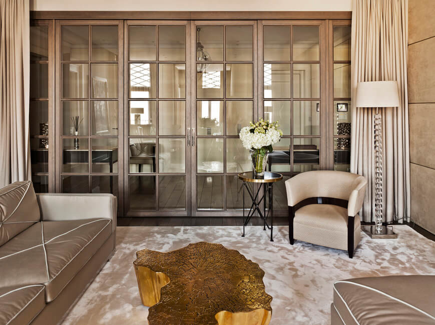 A Contemporary Interior With An Art Moderne Twist- living room