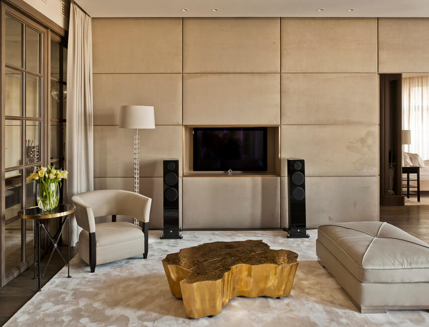 A Contemporary Interior With An Art Moderne Twist- living room