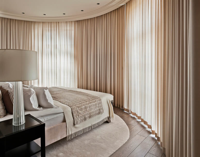 A Contemporary Interior With An Art Moderne Twist- master bedroom