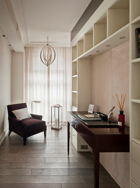 A Contemporary Interior With An Art Moderne Twist- home office