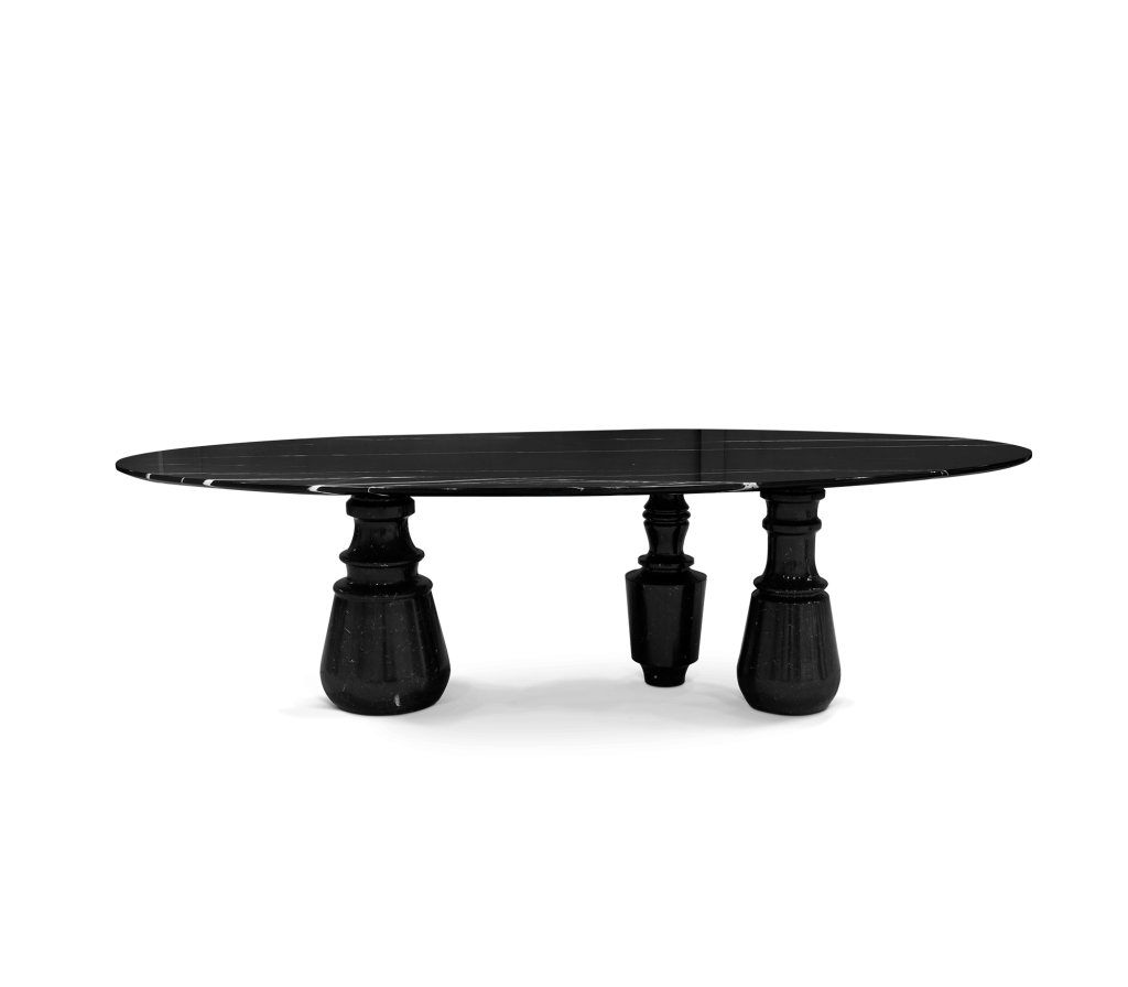 black marble dining table