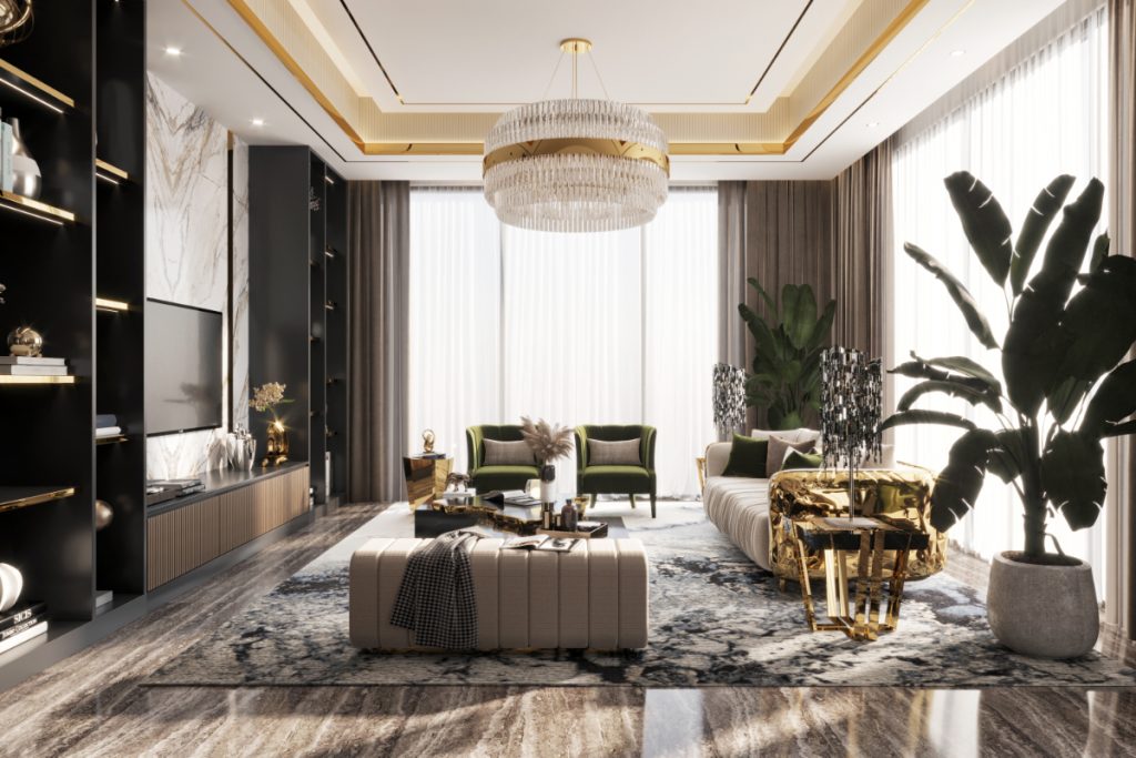 Contemporary - luxury living room