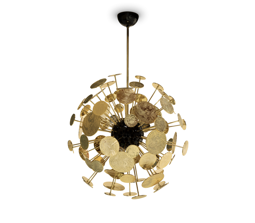 Decor - golden suspension lamp