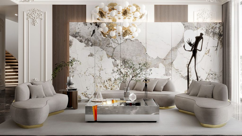 Metallic Accents Bring Luxury Glow Into Modern Furniture Pieces