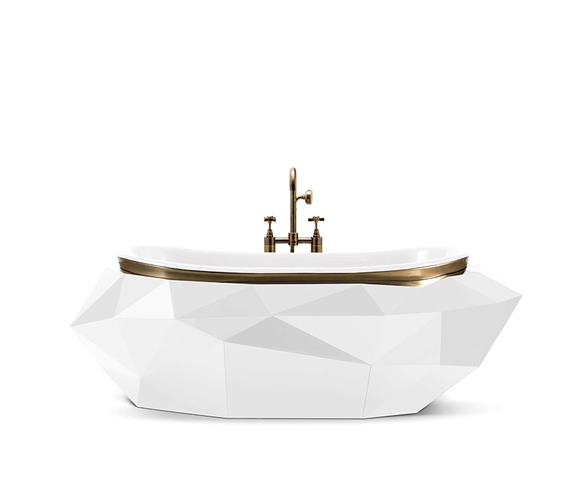 luxury bathroom - white bathtub