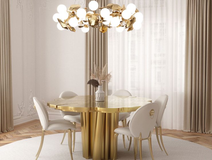 luxury round dining tables