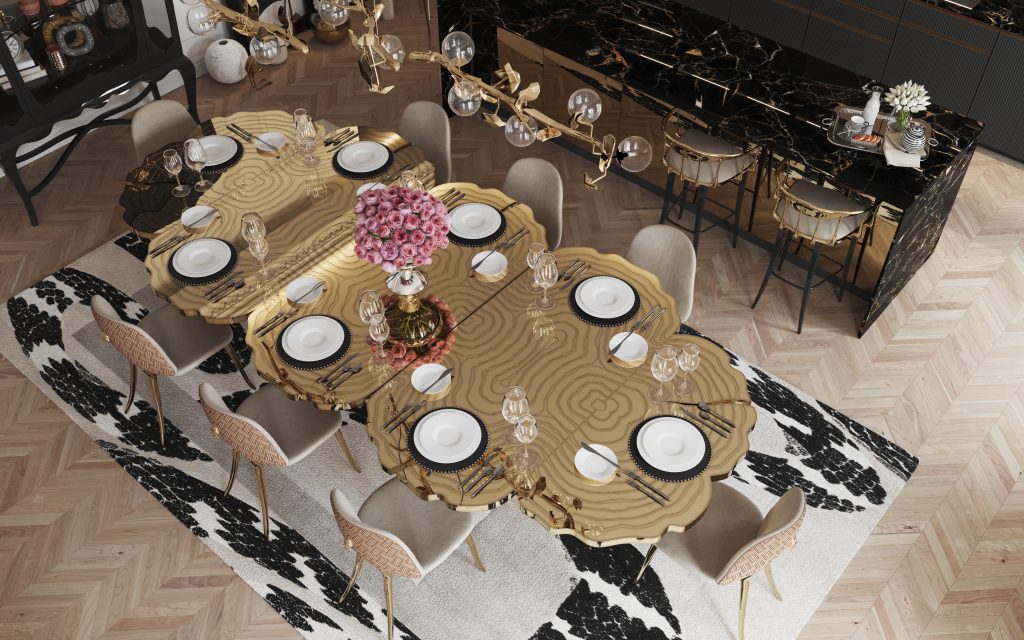 Wood Vs Brass: Choose Your Modern Dining Table