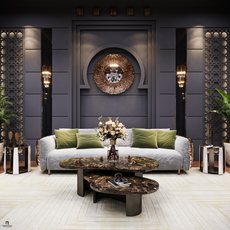 Exquisite Egyptian villa interior design by Mohammed Younis