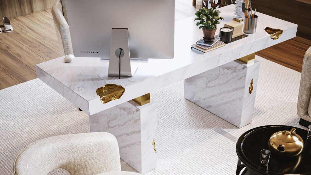 A Luxurious Home Office: A Sanctuary For Productivity & Relaxation
