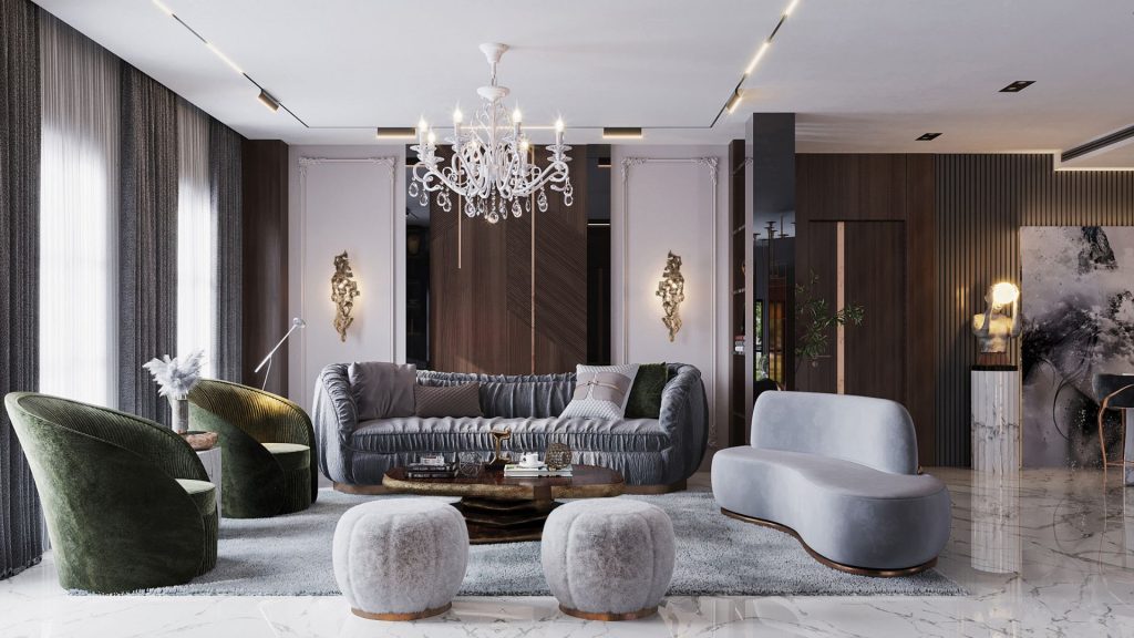 K.A. Interior Design: Majestic Interiors With Exclusive Furniture Designs