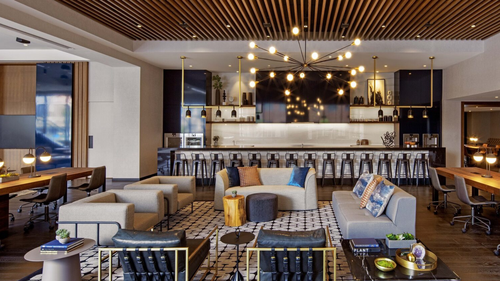 exclusive living room decor by Jeffrey beers design group