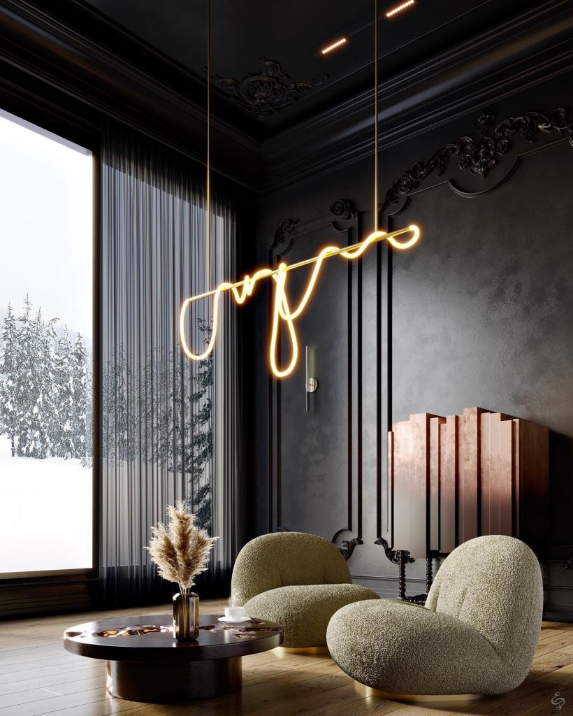 Designing Chic And Cosy Dark Modern Living Rooms
