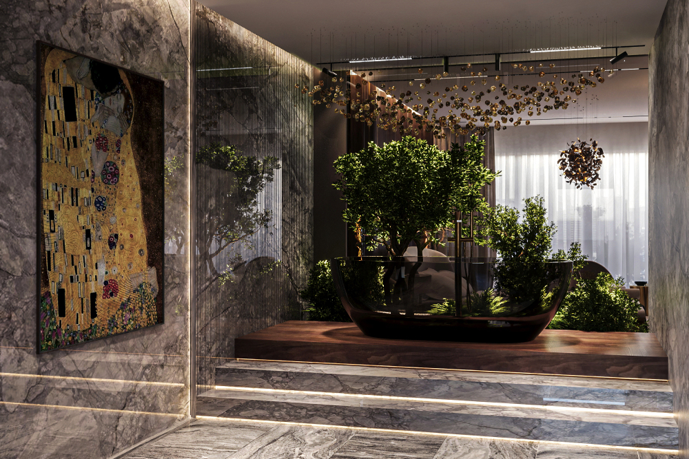 The Taj Designs Master Bedroom | Biophilic Design