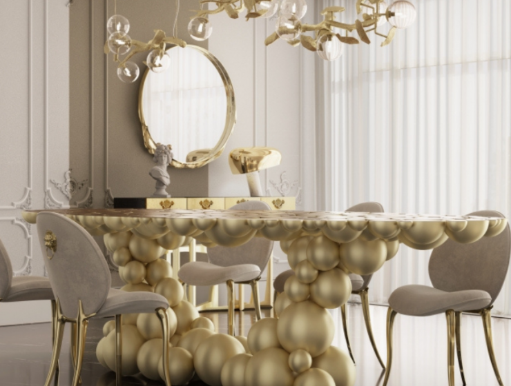 luxury dining rooms newton dining table