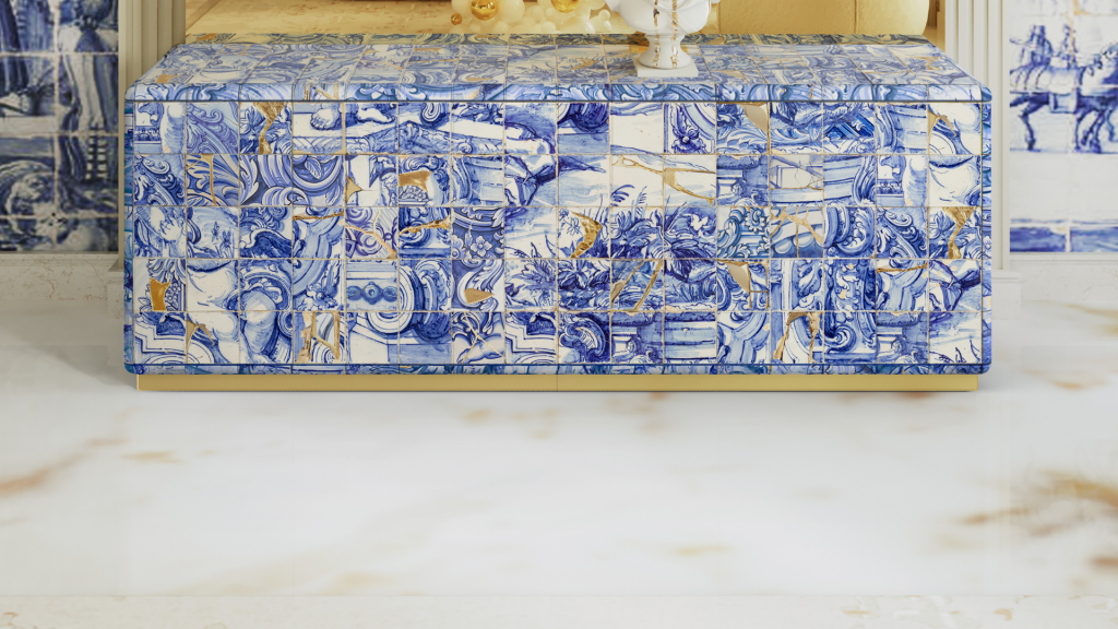 Carmo Sideboard | A Unique Piece with Hand-Painted Tiles