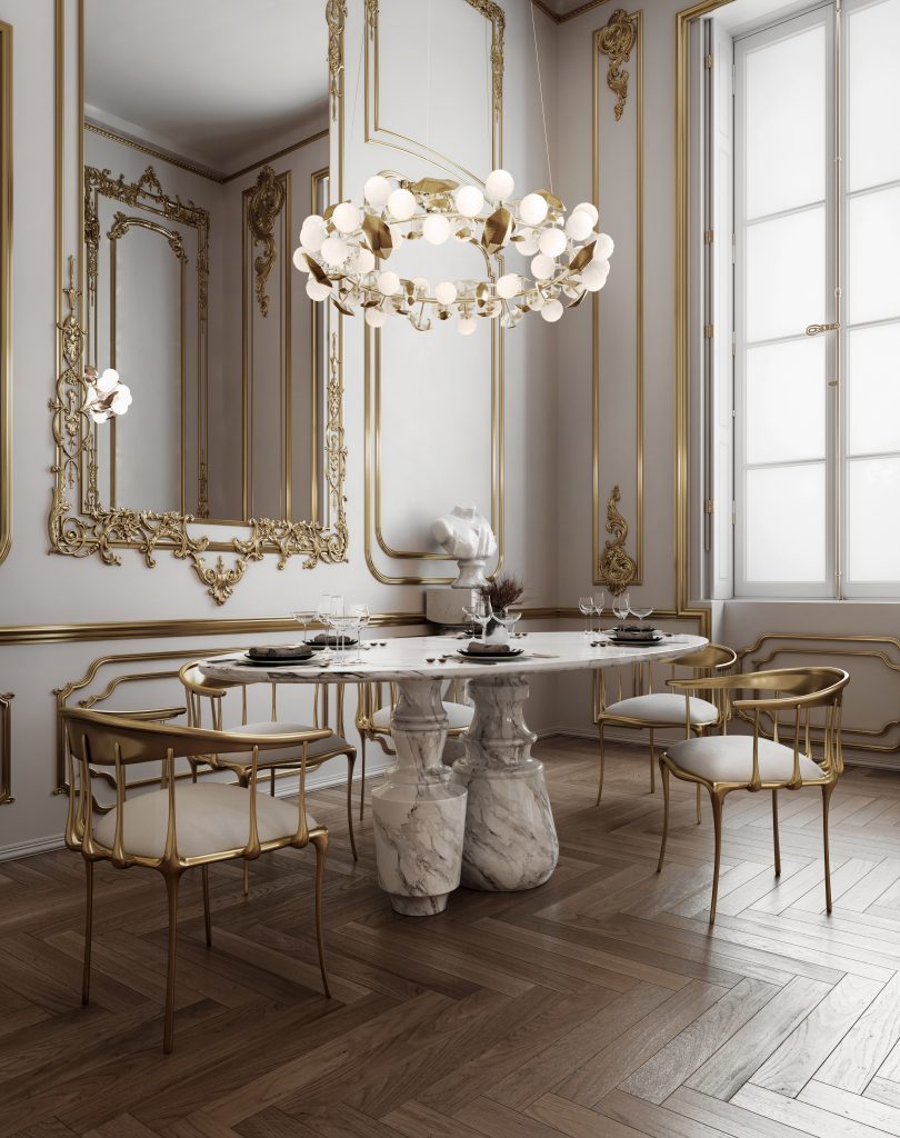 White & Gold Interiors: The Art of Timeless Elegance