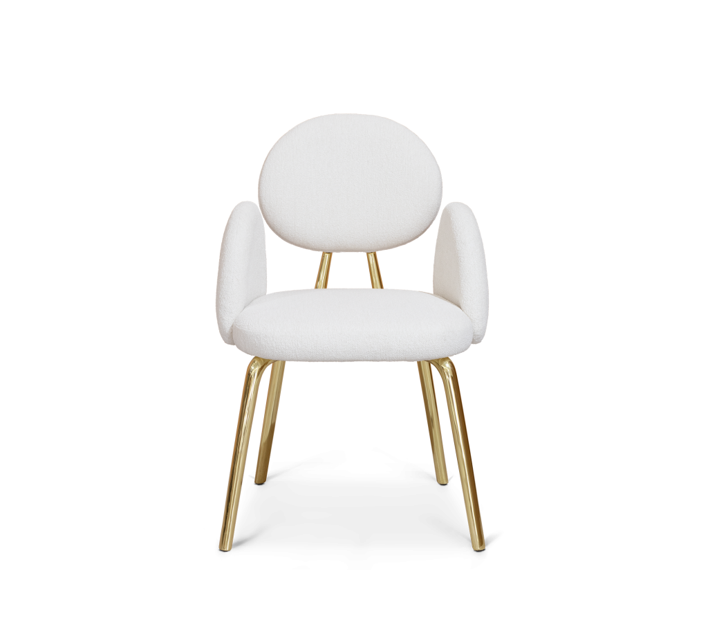white and gold chair designer chairs
