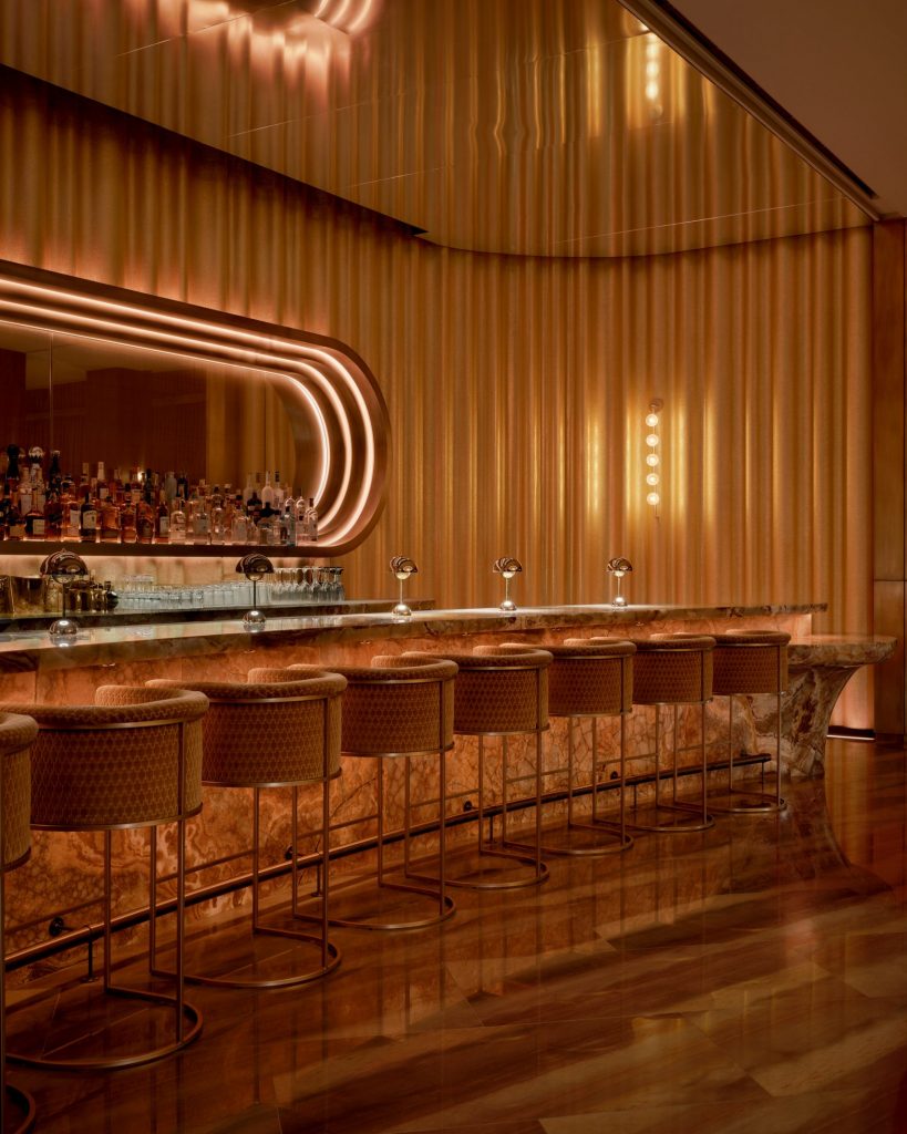 Bar in Green tones in las vegas